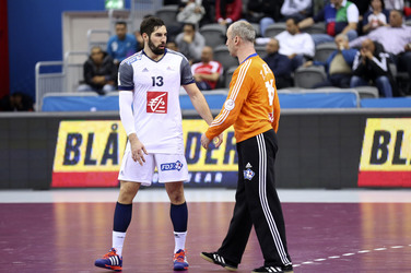 Handball WM-Match Frankreich gegen Schweden, Doha