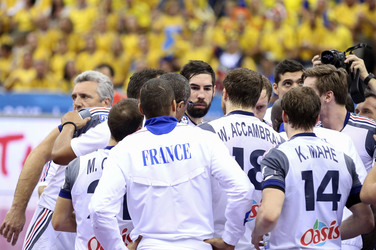 Handball WM-Match Frankreich gegen Schweden, Doha