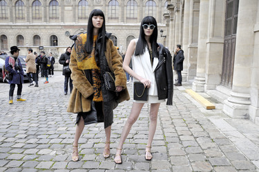 Street Style at Lanvin Men's Wear Fashion Show, Haute Couture Fashion Week Paris