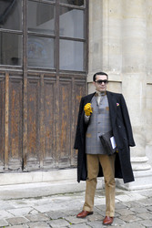 Street Style at Lanvin Men's Wear Fashion Show, Haute Couture Fashion Week Paris