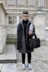Street Style at Lanvin Men's Wear Fashion Show, Haute Couture Fashion Week Paris