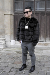 Street Style at Lanvin Men's Wear Fashion Show, Haute Couture Fashion Week Paris