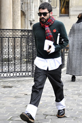 Street Style at Lanvin Men's Wear Fashion Show, Haute Couture Fashion Week Paris