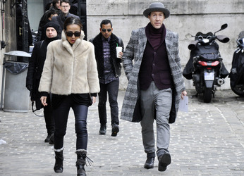 Street Style at Lanvin Men's Wear Fashion Show, Haute Couture Fashion Week Paris