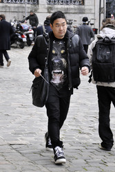 Street Style at Lanvin Men's Wear Fashion Show, Haute Couture Fashion Week Paris
