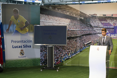 Präsentation von Lucas Silva als neuer Spieler von Real Madrid