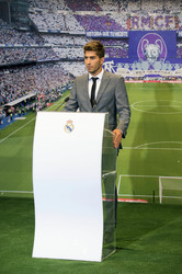 Präsentation von Lucas Silva als neuer Spieler von Real Madrid