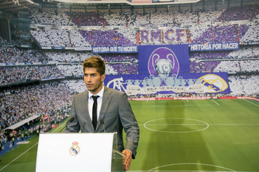 Präsentation von Lucas Silva als neuer Spieler von Real Madrid