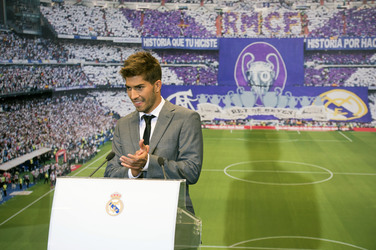 Präsentation von Lucas Silva als neuer Spieler von Real Madrid