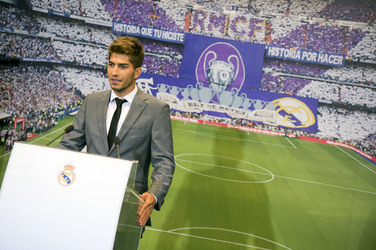 Präsentation von Lucas Silva als neuer Spieler von Real Madrid