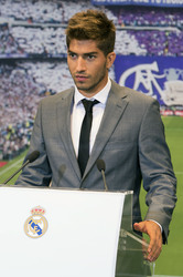 Präsentation von Lucas Silva als neuer Spieler von Real Madrid