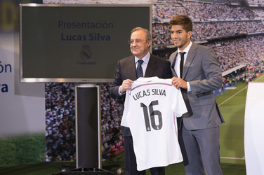 Präsentation von Lucas Silva als neuer Spieler von Real Madrid