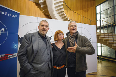 Klaus Behrendt und Dietmar Bär mit Sonja Goslicki