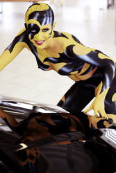 Body Painting zur Opel-Präsentation, Salzkotten