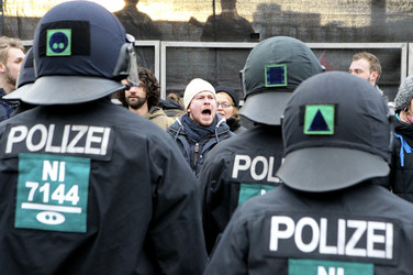 Demonstration gegen den 3. Bundesparteitag der AfD, Bremen