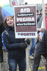 Demonstration gegen den 3. Bundesparteitag der AfD, Bremen