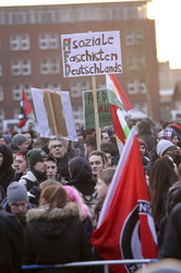 Demonstration gegen den 3. Bundesparteitag der AfD, Bremen