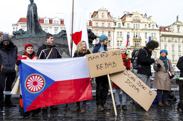 Gegendemo zur Demonstration gegen Islamisierung, Prag