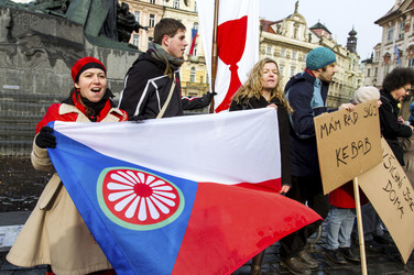 Gegendemo zur Demonstration gegen Islamisierung, Prag