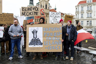 Gegendemo zur Demonstration gegen Islamisierung, Prag