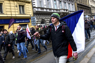 Demonstration gegen Islamisierung, Prag