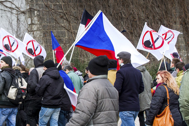 Demonstration gegen Islamisierung, Prag