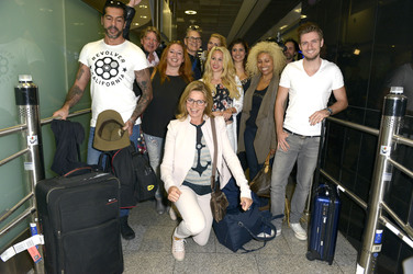 Rückkehr der Teilnehmer des Dschungelcamps 2015, Frankfurt am Main