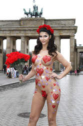 Micaela Schäfer zum Valentinstag, Berlin