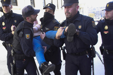 Femen Demo gegen Polizeistaatgesetz, Madrid