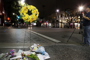Blumen auf dem Stern von Leonard Nimoy, Hollywood