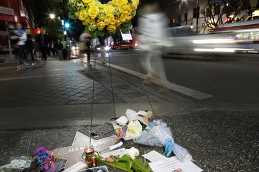 Blumen auf dem Stern von Leonard Nimoy, Hollywood