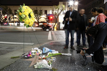Blumen auf dem Stern von Leonard Nimoy, Hollywood
