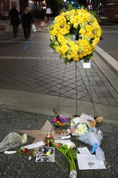 Blumen auf dem Stern von Leonard Nimoy, Hollywood