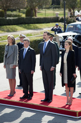 Präsident Juan Manuel Santos auf Staatsbesuch in Madrid