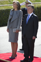Präsident Juan Manuel Santos auf Staatsbesuch in Madrid