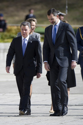 Präsident Juan Manuel Santos auf Staatsbesuch in Madrid