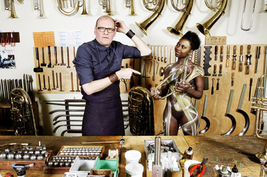 WORKING ART: Metallblasinstrumentenmacher / Brass Wind Instrument Maker Body Painting
