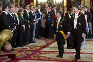 Gala Dinner  für Präsident Santos, Madrid