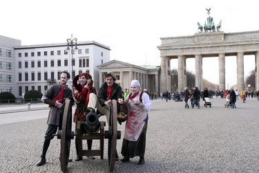 'Es lebe die Revolution' Fototermin, Berlin