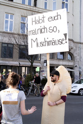 Provokation beim Frauenkampftag 2015, Berlin