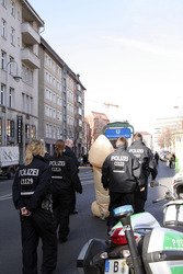 Provokation beim Frauenkampftag 2015, Berlin