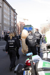 Provokation beim Frauenkampftag 2015, Berlin