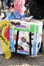 Kazaguruma-Demo zum 4. Jahrestag von Fukushima, Berlin