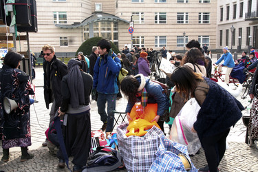 Kazaguruma-Demo zum 4. Jahrestag von Fukushima, Berlin