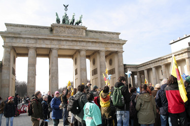 Kazaguruma-Demo zum 4. Jahrestag von Fukushima, Berlin