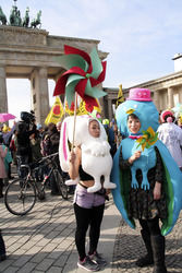 Kazaguruma-Demo zum 4. Jahrestag von Fukushima, Berlin