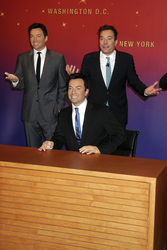 Jim Fallon bei Madame Tussauds, New York