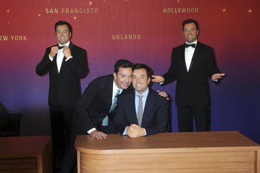Jim Fallon bei Madame Tussauds, New York