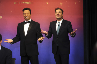 Jim Fallon bei Madame Tussauds, New York