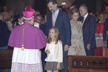 Ostermesse mit der spanischen Königsfamilie, Palma de Mallorca